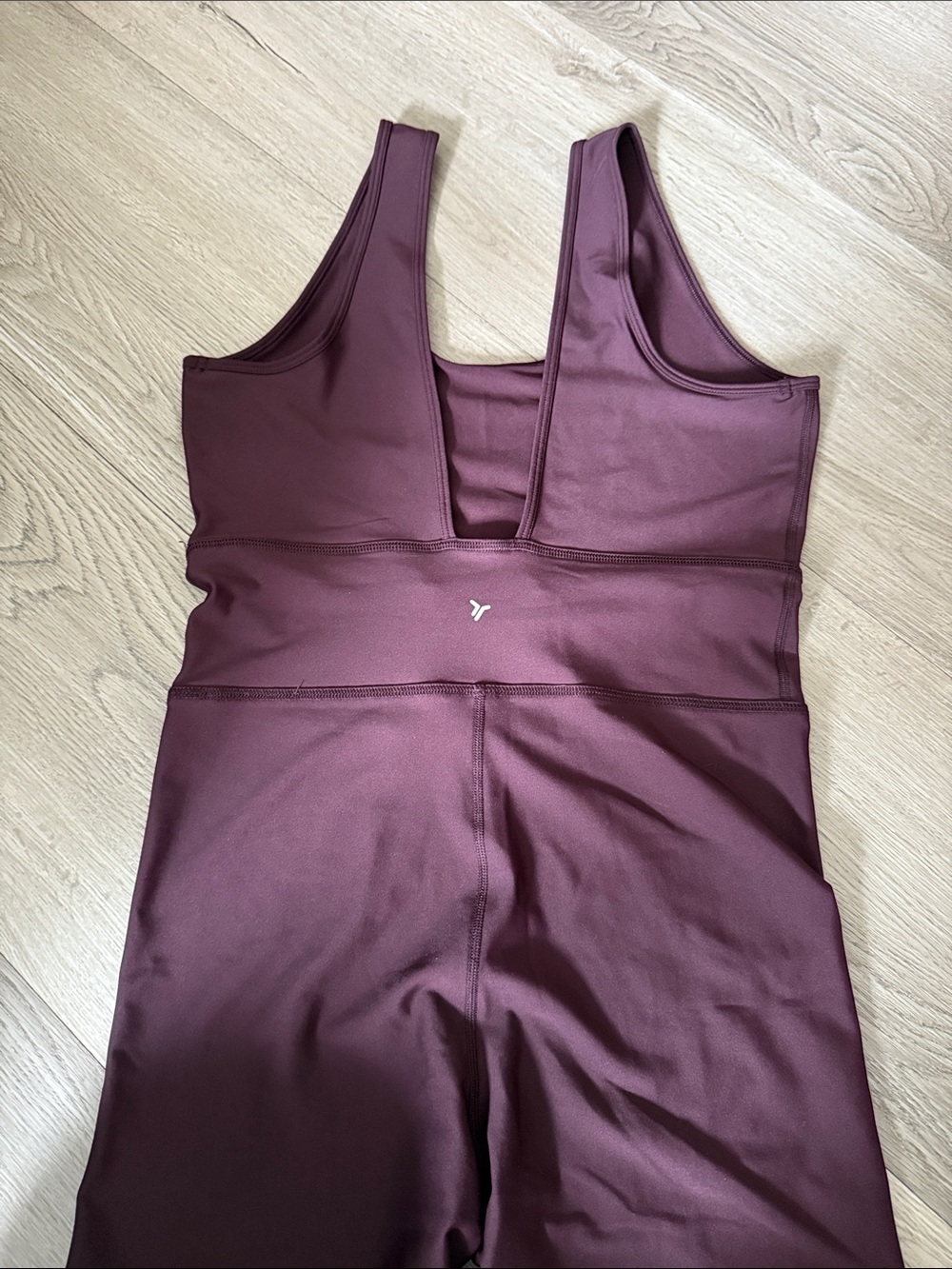 Old Navy Wine Scoop-Neck Seamless Jumpsuit - Picture 2 of 4